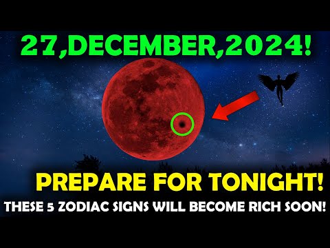 🚨 This NEEDED to Reach You BEFORE Tomorrow!🌙 These 5 Zodiac Signs Will Soon Be Wealthy!