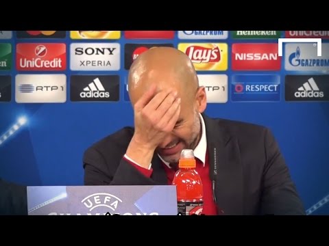 Pep forgets which language he&#039;s supposed to speak